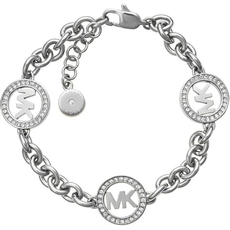 michael kors 7 charm bracelet|Michael Kors stainless steel bracelet.